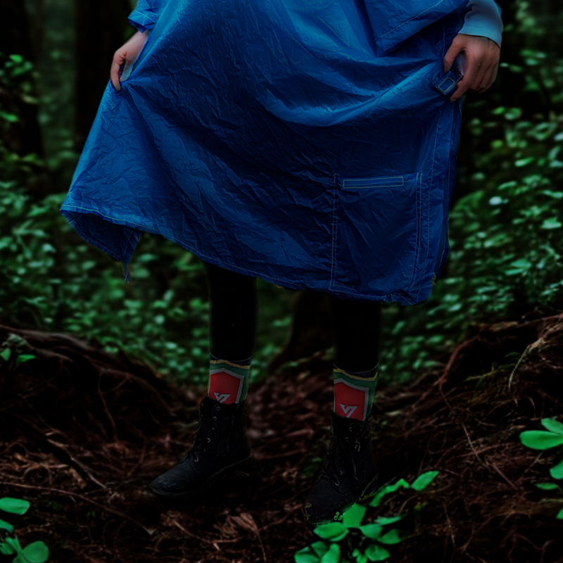 Blue Waterproof Poncho